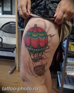 фото тату воздушный шар 22.12.2018 №419 - photo tattoo balloon - tattoo-photo.ru