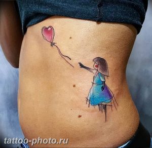 фото тату воздушный шар 22.12.2018 №420 - photo tattoo balloon - tattoo-photo.ru