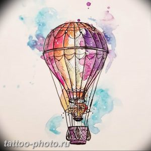 фото тату воздушный шар 22.12.2018 №423 - photo tattoo balloon - tattoo-photo.ru