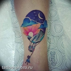 фото тату воздушный шар 22.12.2018 №436 - photo tattoo balloon - tattoo-photo.ru