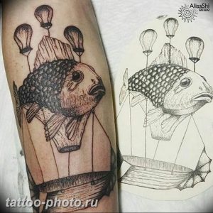 фото тату воздушный шар 22.12.2018 №437 - photo tattoo balloon - tattoo-photo.ru