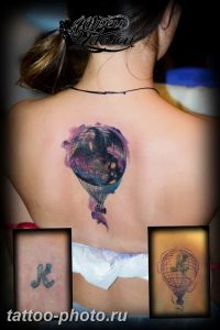 фото тату воздушный шар 22.12.2018 №441 - photo tattoo balloon - tattoo-photo.ru