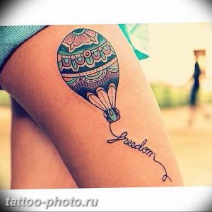 фото тату воздушный шар 22.12.2018 №448 - photo tattoo balloon - tattoo-photo.ru