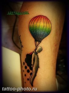фото тату воздушный шар 22.12.2018 №449 - photo tattoo balloon - tattoo-photo.ru