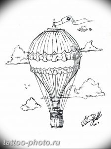фото тату воздушный шар 22.12.2018 №452 - photo tattoo balloon - tattoo-photo.ru