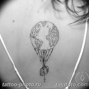 фото тату воздушный шар 22.12.2018 №457 - photo tattoo balloon - tattoo-photo.ru