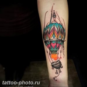 фото тату воздушный шар 22.12.2018 №459 - photo tattoo balloon - tattoo-photo.ru