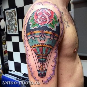 фото тату воздушный шар 22.12.2018 №463 - photo tattoo balloon - tattoo-photo.ru