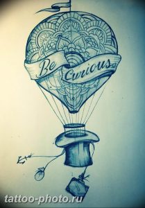 фото тату воздушный шар 22.12.2018 №465 - photo tattoo balloon - tattoo-photo.ru