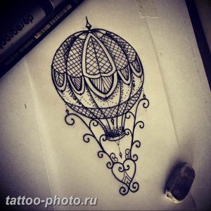фото тату воздушный шар 22.12.2018 №466 - photo tattoo balloon - tattoo-photo.ru