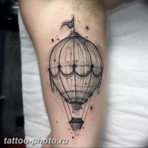фото тату воздушный шар 22.12.2018 №467 - photo tattoo balloon - tattoo-photo.ru