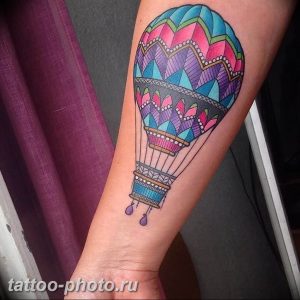 фото тату воздушный шар 22.12.2018 №470 - photo tattoo balloon - tattoo-photo.ru