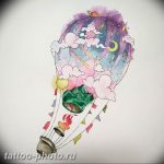 фото тату воздушный шар 22.12.2018 №473 - photo tattoo balloon - tattoo-photo.ru