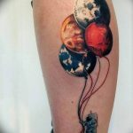 фото тату воздушный шар 22.12.2018 №480 - photo tattoo balloon - tattoo-photo.ru
