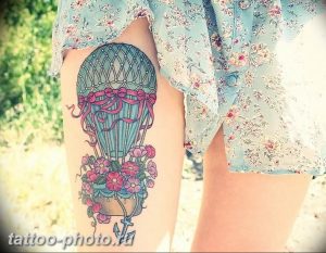 фото тату воздушный шар 22.12.2018 №482 - photo tattoo balloon - tattoo-photo.ru