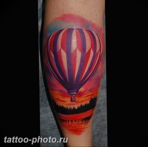 фото тату воздушный шар 22.12.2018 №486 - photo tattoo balloon - tattoo-photo.ru