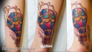 фото тату воздушный шар 22.12.2018 №489 - photo tattoo balloon - tattoo-photo.ru