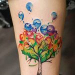 фото тату воздушный шар 22.12.2018 №490 - photo tattoo balloon - tattoo-photo.ru