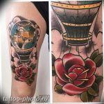 фото тату воздушный шар 22.12.2018 №492 - photo tattoo balloon - tattoo-photo.ru