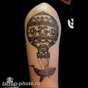 фото тату воздушный шар 22.12.2018 №495 - photo tattoo balloon - tattoo-photo.ru