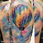 фото тату воздушный шар 22.12.2018 №498 - photo tattoo balloon - tattoo-photo.ru