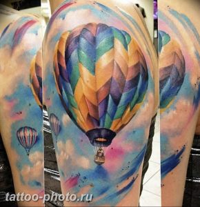 фото тату воздушный шар 22.12.2018 №498 - photo tattoo balloon - tattoo-photo.ru