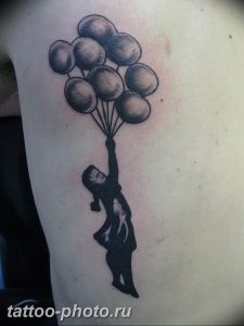 фото тату воздушный шар 22.12.2018 №500 - photo tattoo balloon - tattoo-photo.ru