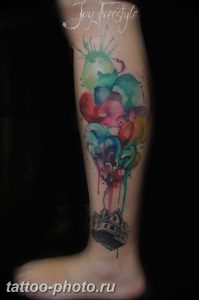 фото тату воздушный шар 22.12.2018 №504 - photo tattoo balloon - tattoo-photo.ru