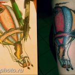 фото тату воздушный шар 22.12.2018 №508 - photo tattoo balloon - tattoo-photo.ru