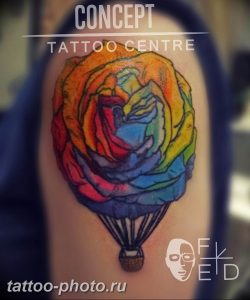 фото тату воздушный шар 22.12.2018 №511 - photo tattoo balloon - tattoo-photo.ru