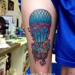 фото тату воздушный шар 22.12.2018 №517 - photo tattoo balloon - tattoo-photo.ru