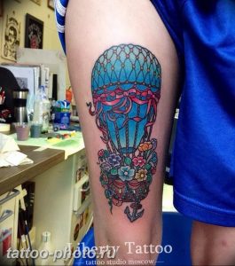 фото тату воздушный шар 22.12.2018 №517 - photo tattoo balloon - tattoo-photo.ru