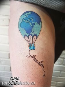 фото тату воздушный шар 22.12.2018 №521 - photo tattoo balloon - tattoo-photo.ru