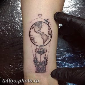 фото тату воздушный шар 22.12.2018 №524 - photo tattoo balloon - tattoo-photo.ru