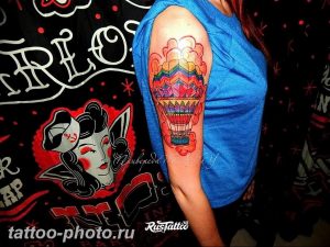 фото тату воздушный шар 22.12.2018 №530 - photo tattoo balloon - tattoo-photo.ru