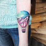 фото тату воздушный шар 22.12.2018 №533 - photo tattoo balloon - tattoo-photo.ru