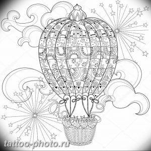 фото тату воздушный шар 22.12.2018 №544 - photo tattoo balloon - tattoo-photo.ru