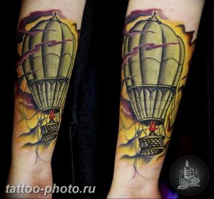 фото тату воздушный шар 22.12.2018 №545 - photo tattoo balloon - tattoo-photo.ru