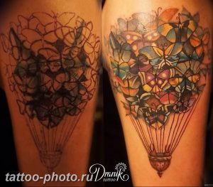 фото тату воздушный шар 22.12.2018 №559 - photo tattoo balloon - tattoo-photo.ru