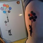 фото тату воздушный шар 22.12.2018 №560 - photo tattoo balloon - tattoo-photo.ru