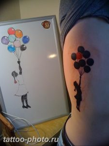 фото тату воздушный шар 22.12.2018 №560 - photo tattoo balloon - tattoo-photo.ru