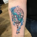 фото тату воздушный шар 22.12.2018 №564 - photo tattoo balloon - tattoo-photo.ru