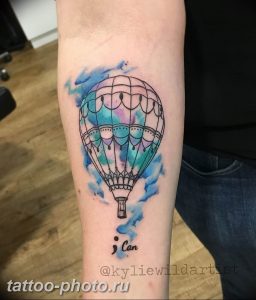 фото тату воздушный шар 22.12.2018 №564 - photo tattoo balloon - tattoo-photo.ru