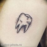 фото тату зуб 23.12.2018 №003 - photo tattoo tooth - tattoo-photo.ru
