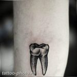 фото тату зуб 23.12.2018 №007 - photo tattoo tooth - tattoo-photo.ru