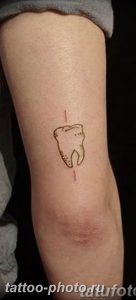 фото тату зуб 23.12.2018 №010 - photo tattoo tooth - tattoo-photo.ru