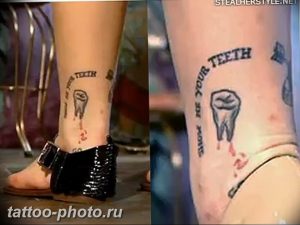 фото тату зуб 23.12.2018 №012 - photo tattoo tooth - tattoo-photo.ru