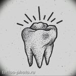 фото тату зуб 23.12.2018 №016 - photo tattoo tooth - tattoo-photo.ru