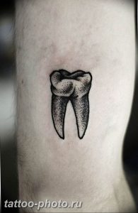 фото тату зуб 23.12.2018 №017 - photo tattoo tooth - tattoo-photo.ru