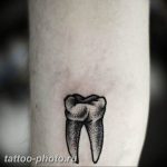 фото тату зуб 23.12.2018 №027 - photo tattoo tooth - tattoo-photo.ru